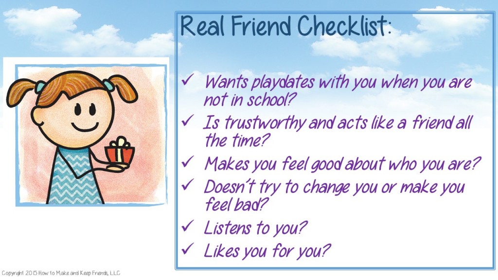 Real Friend Checklist